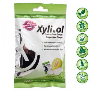 MIRADENT Xylitol Drops zuckerfrei Melon