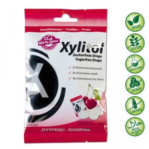 MIRADENT Xylitol Drops zuckerfrei Cherry