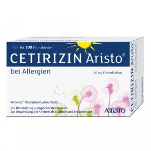 CETIRIZIN Aristo bei Allergien 10 mg Filmtabletten